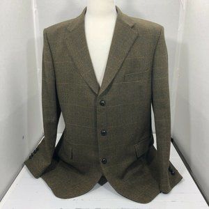Vintage Magee Beige Herringbone Sport Coat 46L